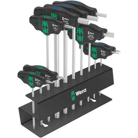 Juego de bicicleta Wera 6, destornillador de 10 piezas (negro verde)