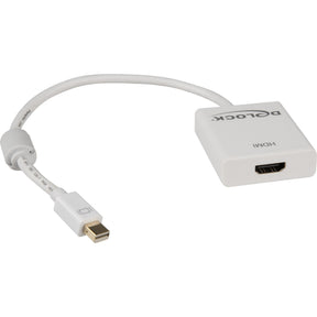 Delock mini displayport > adaptador hdmi (blanco, 0,2 metros, 4k)