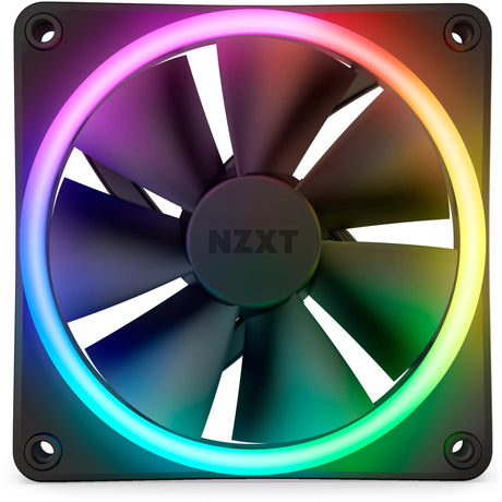 Nzxt f120 rgb duo ventilador de caja (negro, 120 x 120 x 25 mm, pwm, sin controlador)