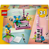 Máquina de escribir Lego Creator 3 en 1 con flores - 31169
