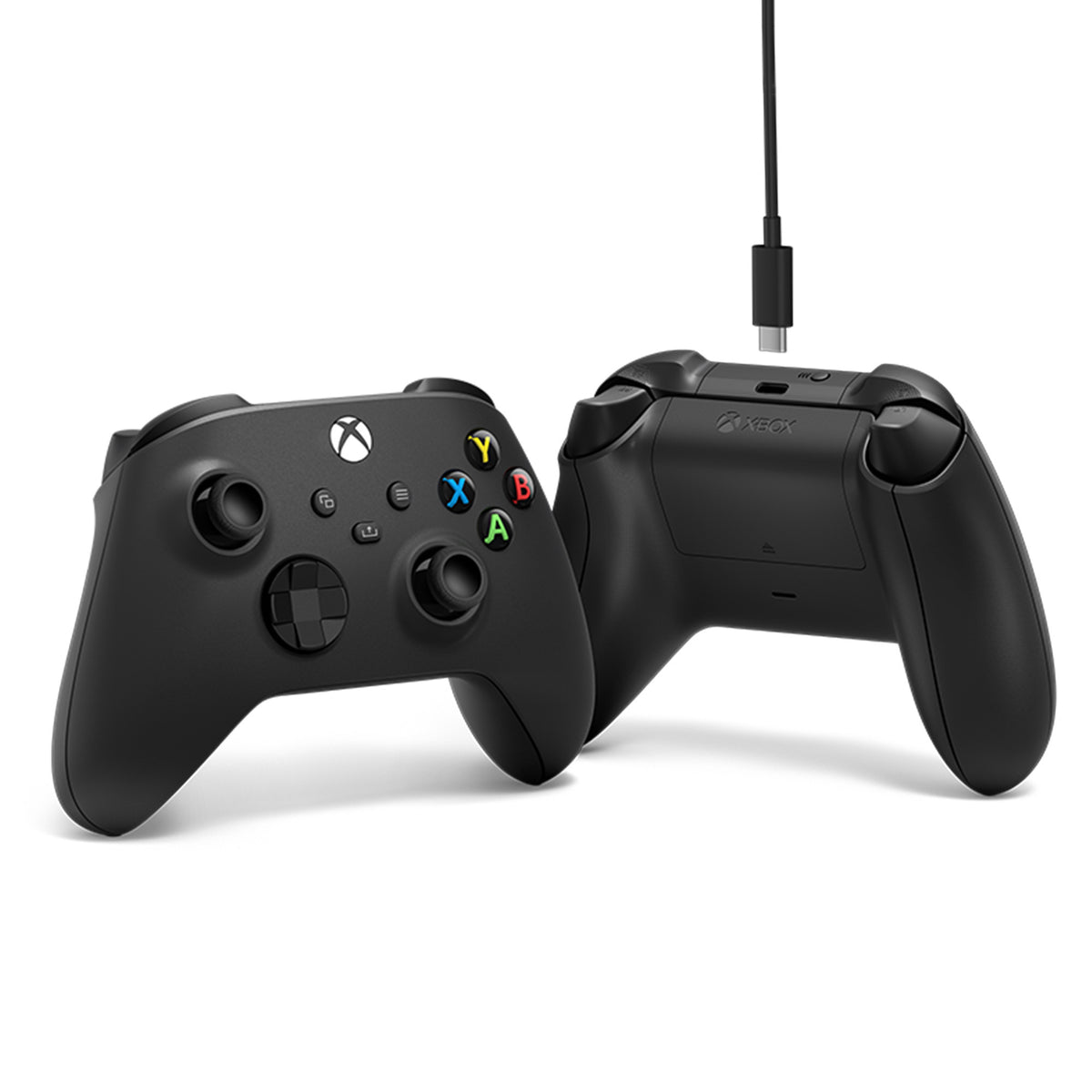 Mando inalámbrico Microsoft Xbox + cable USB-C (negro, incl. cable USB-C | PC, Xbox One, Xbox Series X, Xbox Series S)