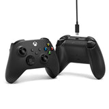Mando inalámbrico Microsoft Xbox + cable USB-C (negro, incl. cable USB-C | PC, Xbox One, Xbox Series X, Xbox Series S)