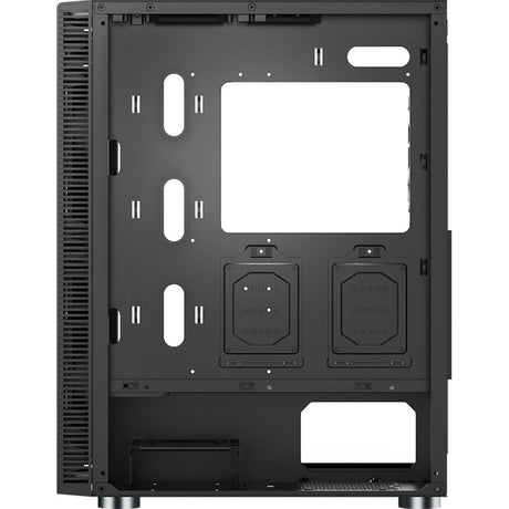 Carcasa midi tower de cristal Montech x3 (negro | 3x USB-A | RGB | vidrio templado)