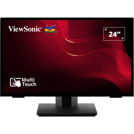 Monitor táctil sin marco Viewsonic con PCAP 24 de 10 puntos (negro, HDMI, DisplayPort, VGA)