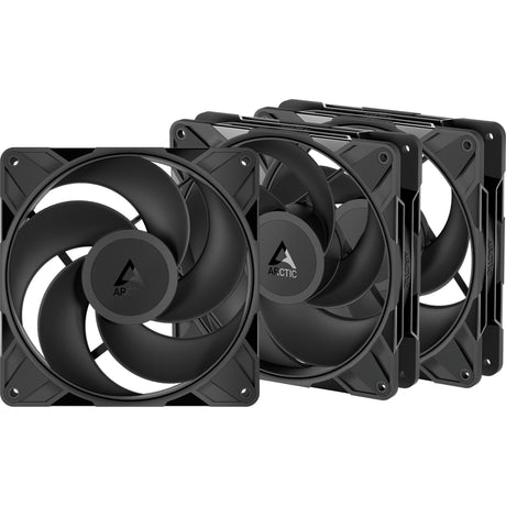 Ventiladores de caja inversa Arctic p14 pro (negro, 3 piezas, 140 x 140 x 30 mm, pwm, 3 piezas)