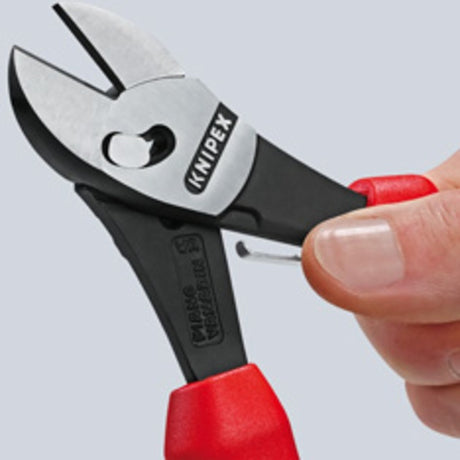 Knipex twinforce alicates de corte lateral 7372180f alicates de corte (rojo azul)