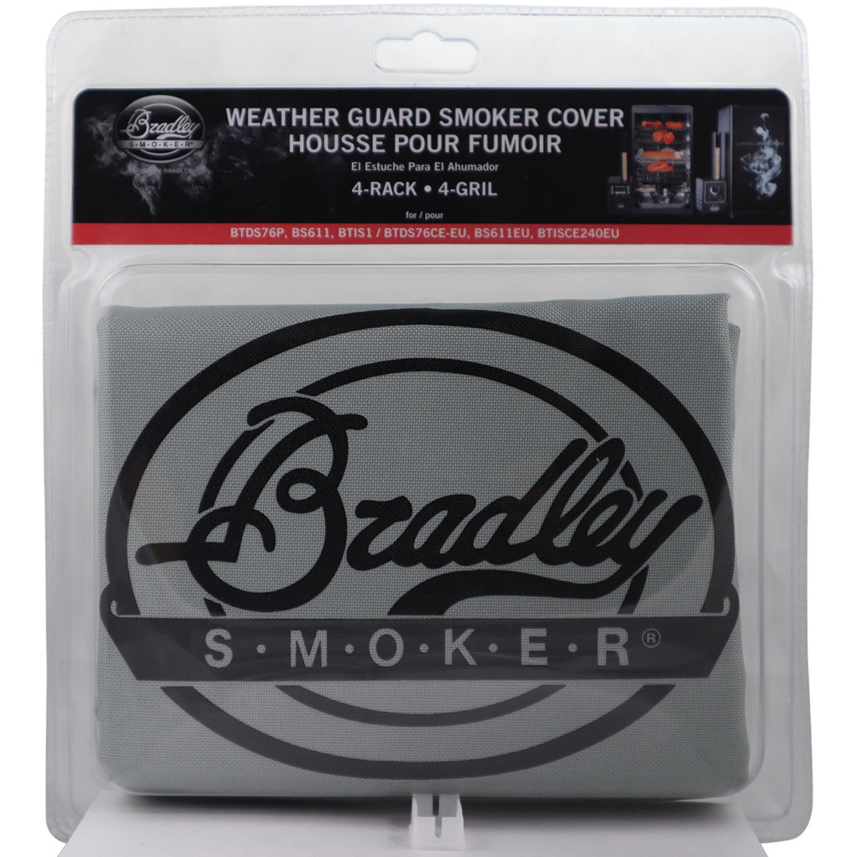 Funda protectora Bradley resistente a la intemperie para 4 rejillas (gris, para 4 rejillas - ahumador original bs611eu)