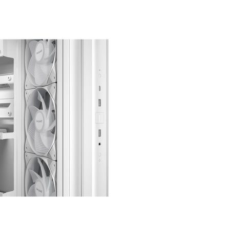 ¡Tranquilizarse! base de luz carcasa midi tower de 500 lx (blanco | 2x USB-A | 1x USB-C | RGB | ventana)