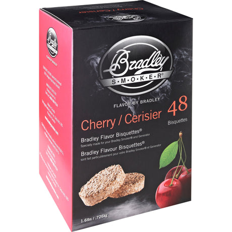 Briquetas de madera de cerezo Bradley para fumar madera (48 piezas)