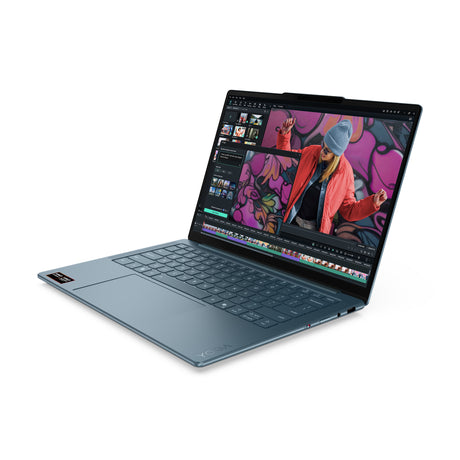 Lenovo yoga slim 7 14akp10 (83jy008rmh) 14 copilot+ laptop (blauwgroen | ryzen ai 7 350 | radeon 860m | 16 gb | 512 gb ssd | oled)