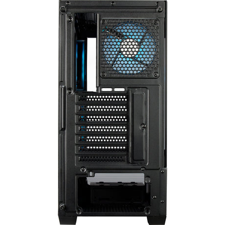 Carcasa Cooler Master Elite 690 Wood Midi Tower (color madera negro | 2x USB-A | 1x USB-C | RGB | vidrio templado)