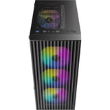 Antec ax27 rgb elite midi tower carcasa (negro | 3x usb-a | vidrio templado)