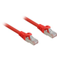 Cable de conexión Sharkoon SFTP, RJ-45 con Cat.6a (rojo, 0,25 metros, libre de halógenos)