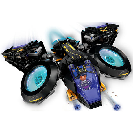 Lego marvel - juguete de construcción pájaro sol de shuri (76211)