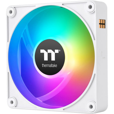Thermaltake ct120 ex argb sync ventilador de refrigeración para pc nieve (paquete de 3 ventiladores) ventiladores de caja (blanco, 3 piezas, 120 x 120 x 25 mm, pwm)