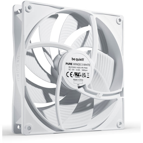 ¡Tranquilizarse! ventilador de caja de alta velocidad purewings 3 pwm (blanco, 140 x 140 x 25 mm)
