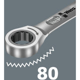 Llave de trinquete de boca y anillo con interruptor joker de Wera (ancho de llave 13)