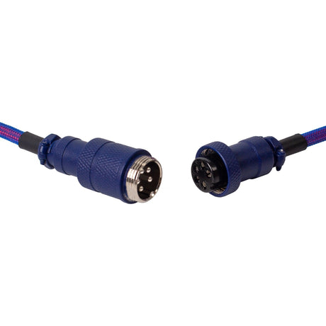 Cable aviador enrollado premium Keychron, cable en ángulo (lila, 1,08 metros)