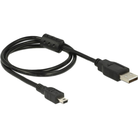 Cable Delock USB 2.0-A > Cable USB mini-B de 5 pines y 0,70 m (negro)