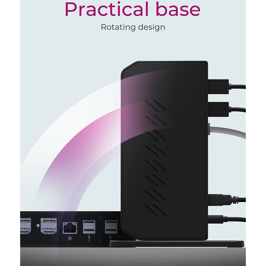 Estación de acoplamiento Icy box ib-dk2252ac (negro, USB-A, HDMI, puerto de pantalla)