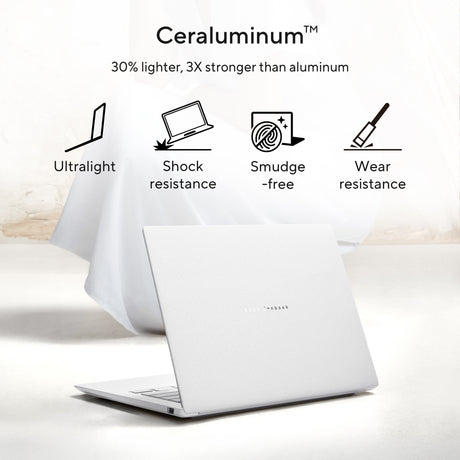 Asus zenbook s 14 ux5406aa-qj045w 14 copilot+ laptop (grijs | core ultra 9 386h | intel graphics | 32 gb | 1 tb ssd)