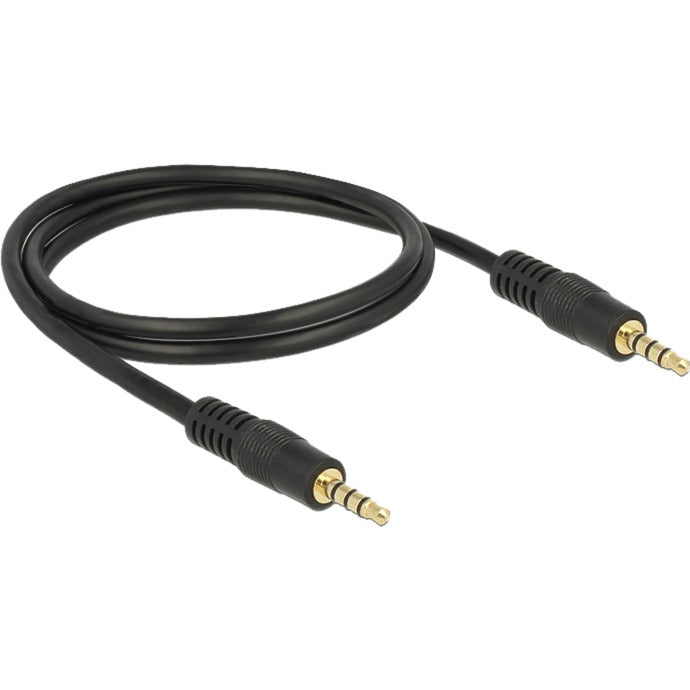 Delock Cable macho de 3,5 mm > macho de 3,5 mm (negro, 1 metro)