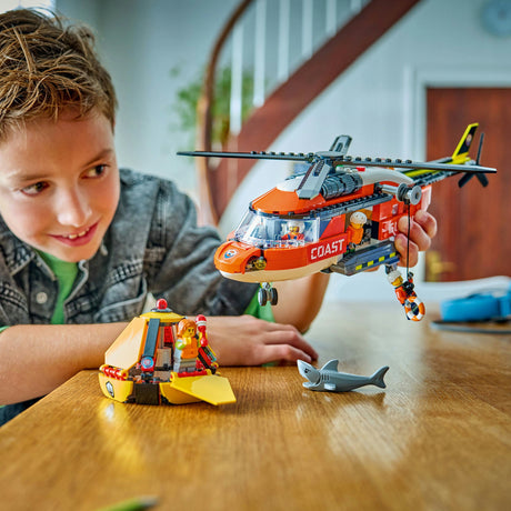 Lego city explorer 60503 helicóptero guardacostas