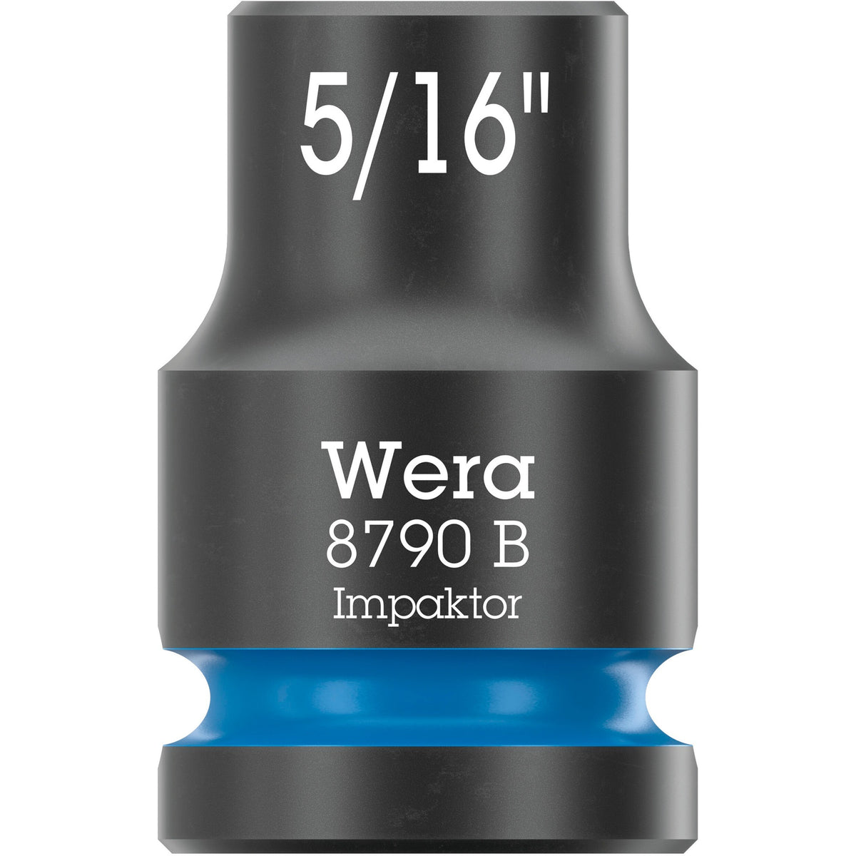 Wera 9608 tapa con banda magnética b impactador imperial 1 llave de vaso (negro verde, 9 piezas)