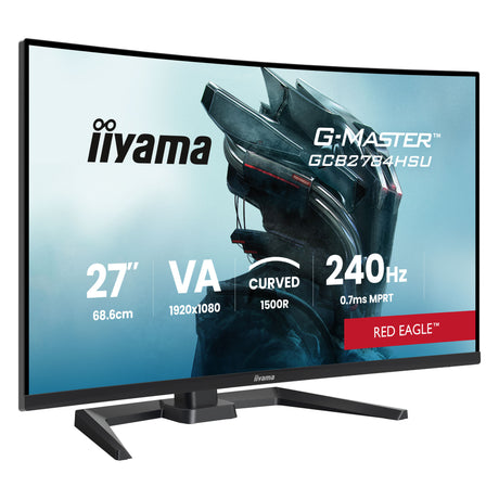 Iiyama G-Master Red Eagle GCB2784HSU-B1 Monitor Gaming Curvo 27 (Negro, 2x HDMI, Display Port, 2x USB, 240 Hz)