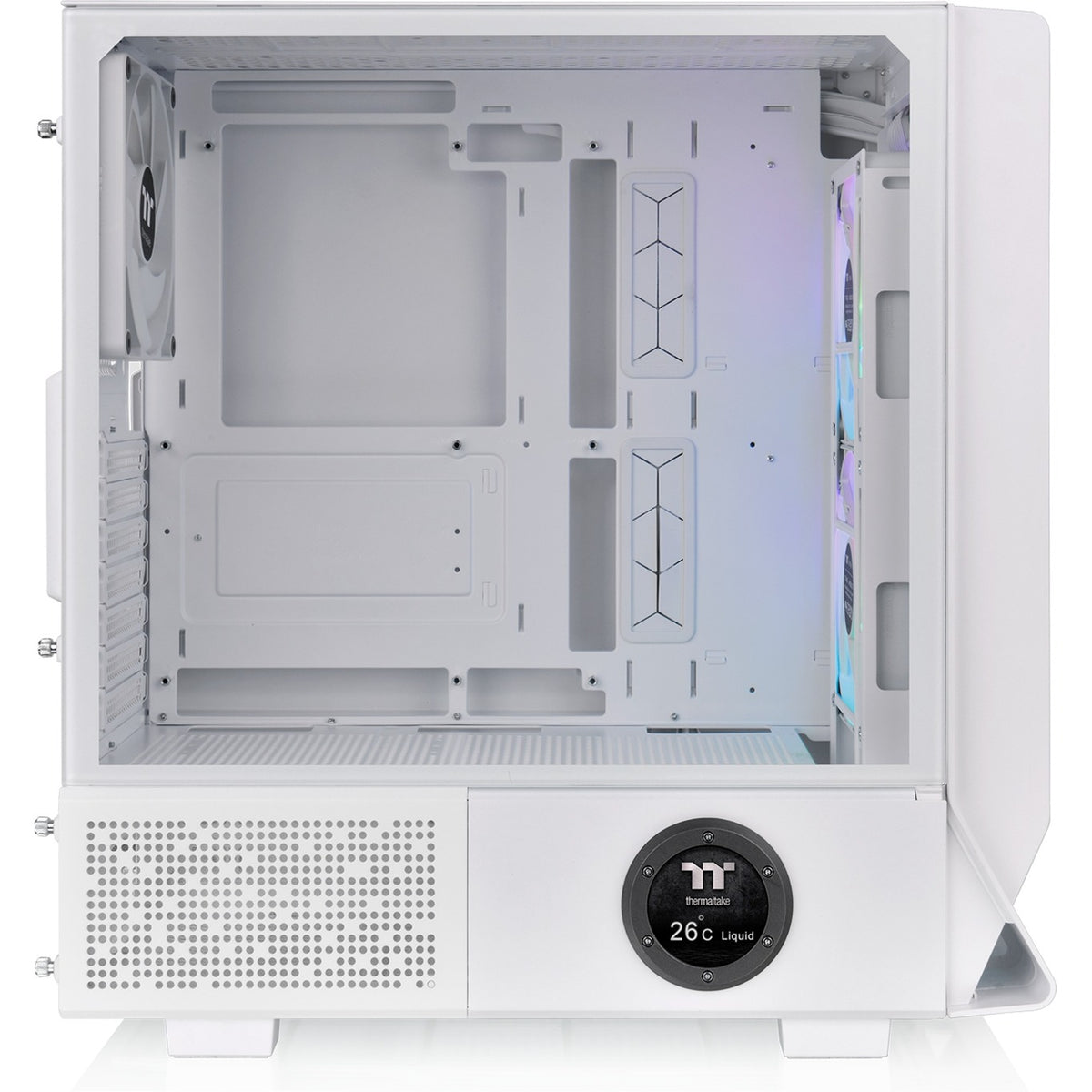 Thermaltake Ceres 350 MX - Carcasa Snow Midi Tower (blanca | 2x USB-A | 1x USB-C | RGB | vidrio templado)