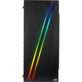 Carcasa de torre midi Aerocool Streak (negro | 3x USB-A | RGB | ventana)