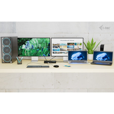 Estación de acoplamiento I-tec USB-C KVM Dock Pro (negro)