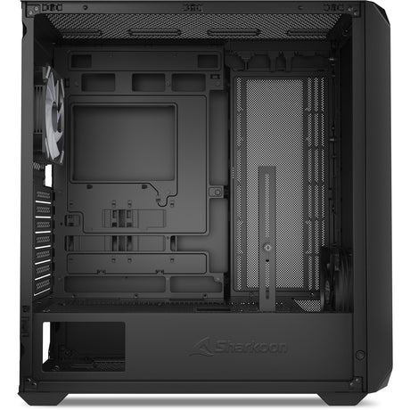 Carcasa de torre midi Sharkoon ak2 rgb (negro | 2x usb-a | 1x usb-c | rgb | vidrio templado)