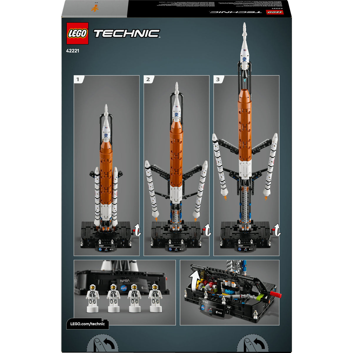 Lego ® technic cohete espacial artemis de la nasa - 42221