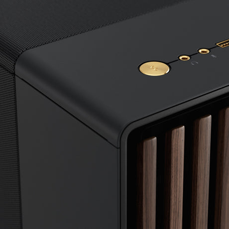 Carcasa de torre midi Fractal design north xl (color madera negra | 2x USB-A | 1x USB-C)
