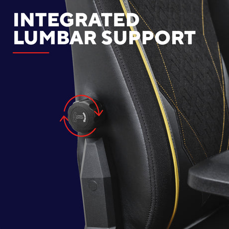 Trust GXT 721 Ruya Pro Premium Cómoda silla gaming (Negro Amarillo)