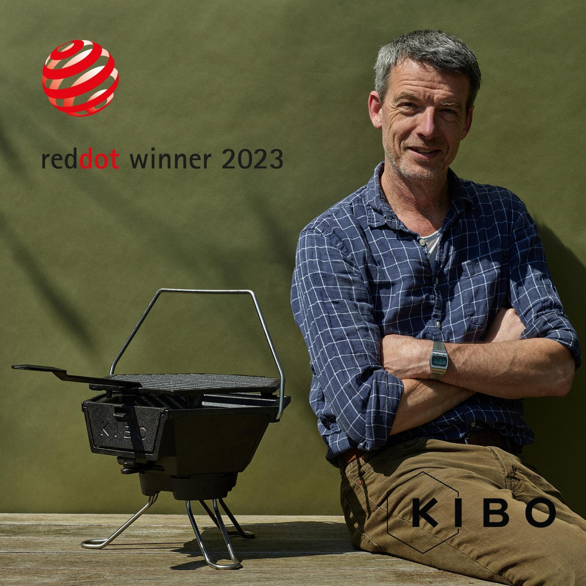 Barbacoa de Carbón The Windmill Kibo Grill Modelo 3.0 (Negro)