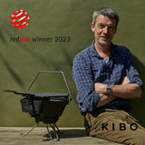 Barbacoa de Carbón The Windmill Kibo Grill Modelo 3.0 (Negro)