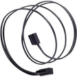 Cable silverstone sata iii 50cm (negro, 6gb s, conector de perfil bajo, cp11b-500)
