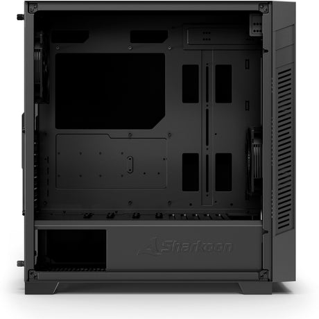 Carcasa de torre midi silenciosa Sharkoon s25 (negro | 2x USB-A | 1x USB-C)