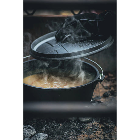 Sartén sin patas The Windmill Dutch Oven de 6 cuartos de galón (negro, ø 31,5 cm | 5,9 litros)