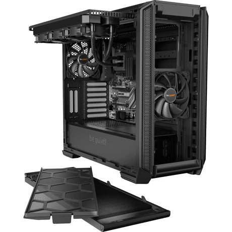 ¡Tranquilizarse! carcasa de torre midi base silenciosa 601 (negro | 3x USB-A)