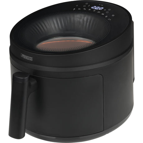 Freidora de aire caliente Princess cyclone vision airfryer (negra, 5 litros)