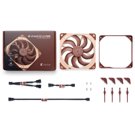 Noctua nf-a14x25 g2 ls-pwm ventilador de caja (marrón, 140 x 140 x 25 mm)
