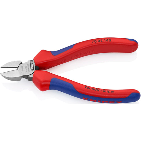 Alicates de corte lateral Knipex 70 02 140 alicates de corte (rojo azul)