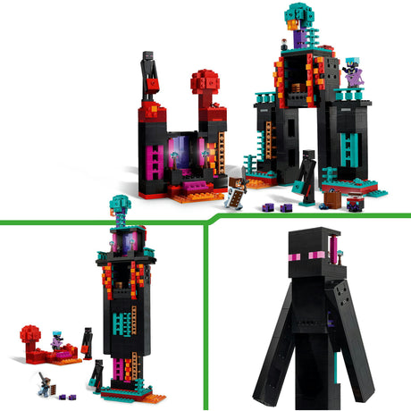Lego minecraft 2en1 la torre enderman juguetes para niños - 21279