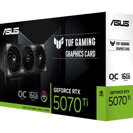 Tarjeta gráfica Asus Tuf Gaming GeForce RTX 5070 Ti OC 16G (3x Display Port, 2x HDMI)