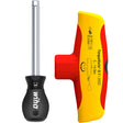Destornillador dinamométrico con mango en cruz Wiha torquevario-s t electric (rojo amarillo, 5-14 nm)