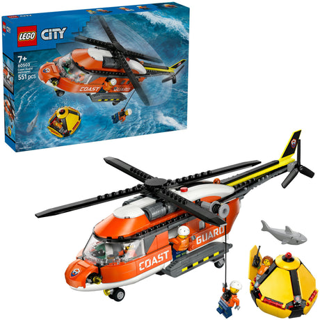 Lego city explorer 60503 helicóptero guardacostas