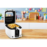 Freidora Tefal super uno fr3140 (blanco negro, 2,2 litros)